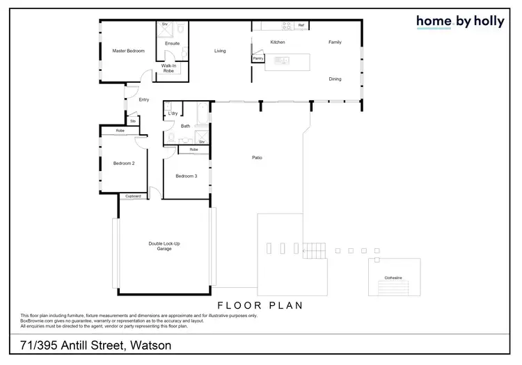 Floorplan of Homely townhouse listing, 71/395 Antill Street, Watson ACT 2602