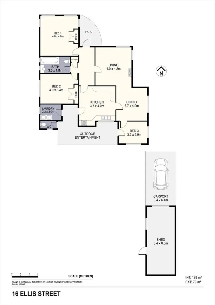 Floorplan of Homely house listing, 16 Ellis Street, Flora Hill VIC 3550