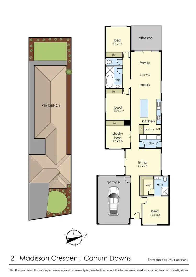 Floorplan of Homely house listing, 21 Madisson Crescent, Carrum Downs VIC 3201