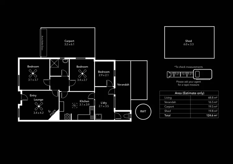 Floorplan of Homely house listing, 12 Sinclair Square, Pennington SA 5013