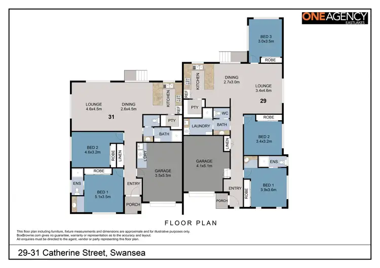 Floorplan of Homely house listing, 29-31 Catherine Street, Swansea NSW 2281