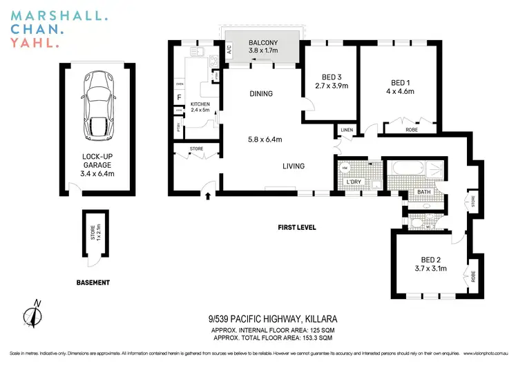Floorplan of Homely apartment listing, 9/539 Pacific Highway, Killara NSW 2071