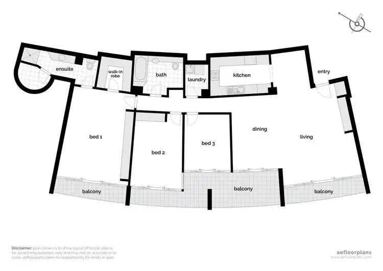 Floorplan of Homely apartment listing, 1801/2 Marcus Clarke Street, City ACT 2601