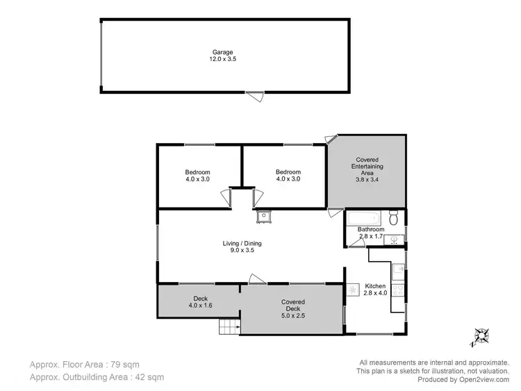 Floorplan of Homely house listing, 76 Carlton Beach Road, Dodges Ferry TAS 7173