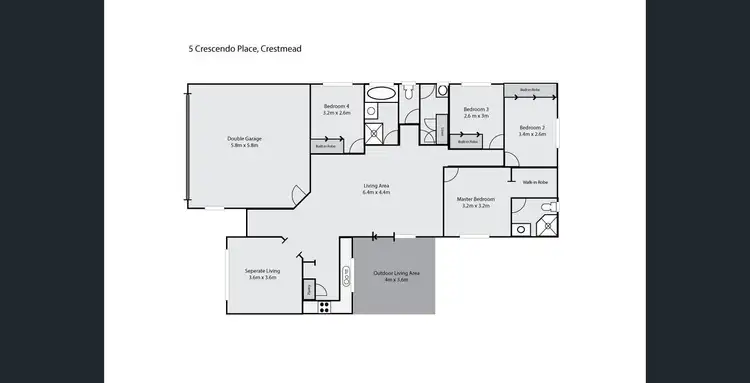 Floorplan of Homely house listing, 5 Crescendo Place, Crestmead QLD 4132