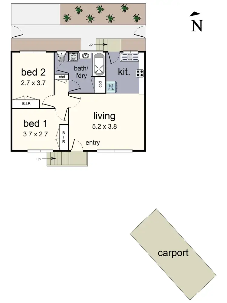 Floorplan of Homely unit listing, 2/16 Newman Road, Mooroolbark VIC 3138