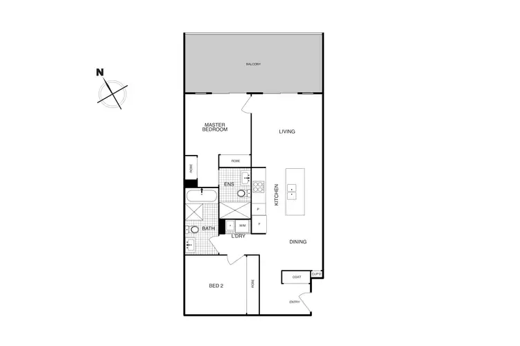 Floorplan of Homely apartment listing, 106/59 Constitution Avenue, Campbell ACT 2612