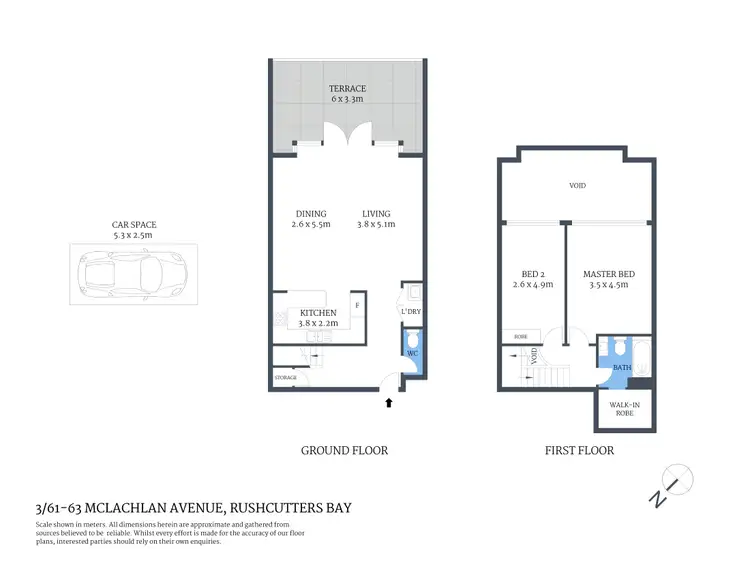 Floorplan of Homely apartment listing, 3/61-63 McLachlan Avenue, Rushcutters Bay NSW 2011
