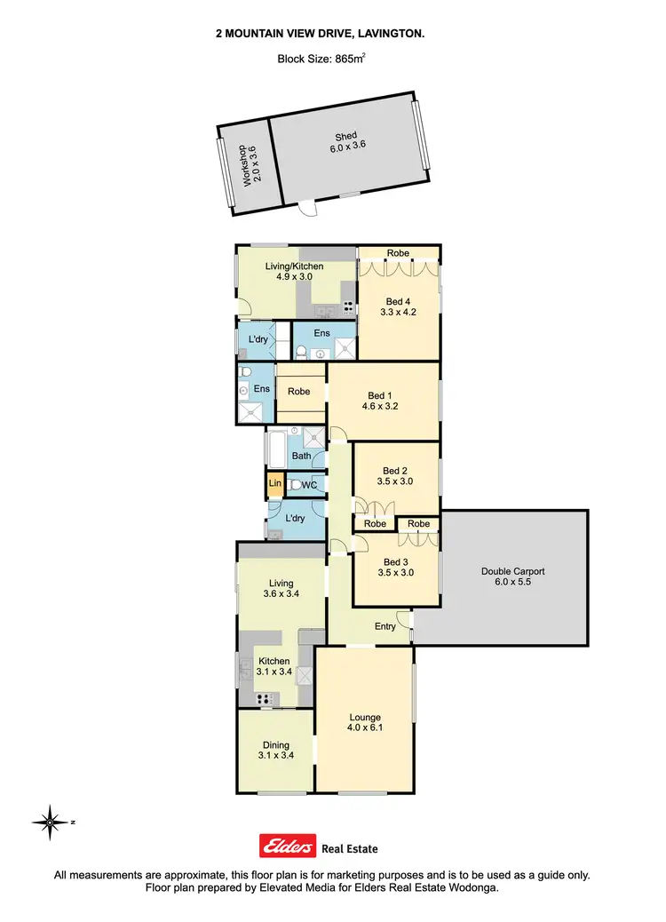 Floorplan of Homely house listing, 2 Mountain View Drive, Lavington NSW 2641