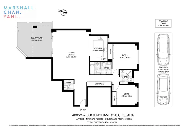 Floorplan of Homely apartment listing, A005/1-9 Buckingham Road, Killara NSW 2071