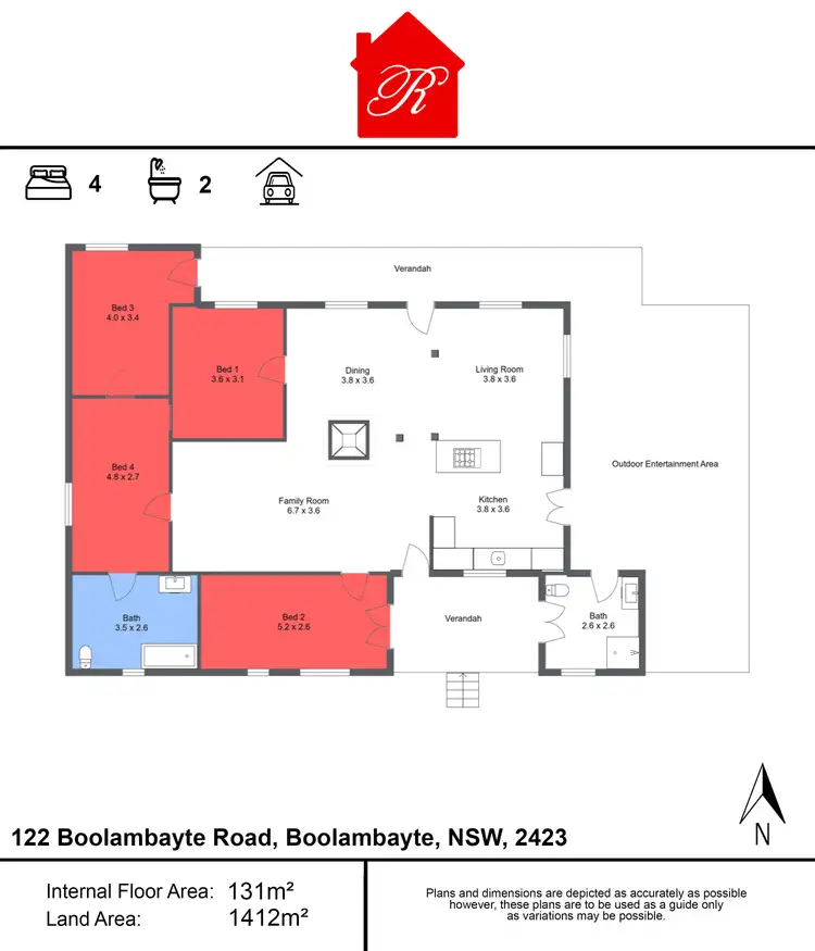 Floorplan of Homely house listing, 122 Boolambayte Road, Boolambayte NSW 2423