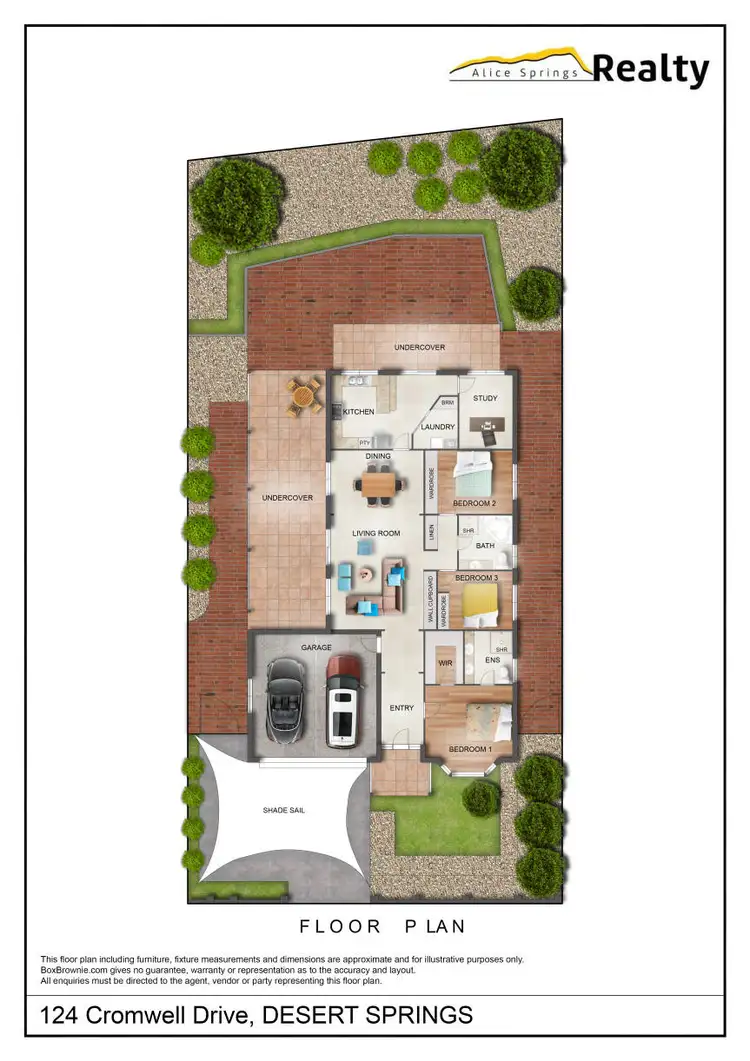 Floorplan of Homely house listing, 124 Cromwell Drive, Desert Springs NT 870