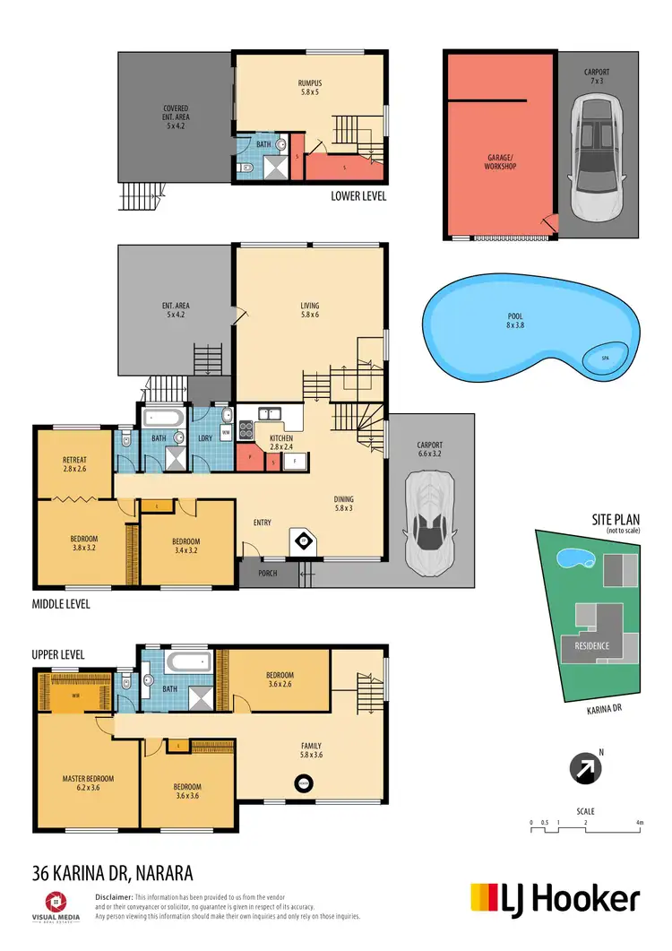 Floorplan of Homely house listing, 36 Karina Drive, Narara NSW 2250