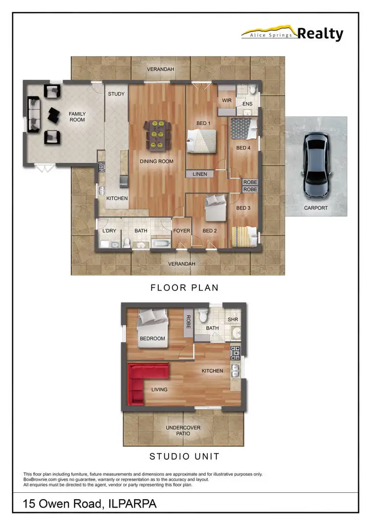 Floorplan of Homely rural property listing, 15 Owen Road, Ilparpa NT 873