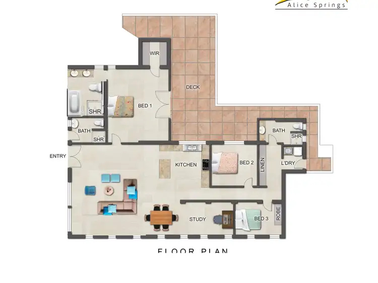 Floorplan of Homely rural property listing, 90 Petrick Road, Connellan NT 873