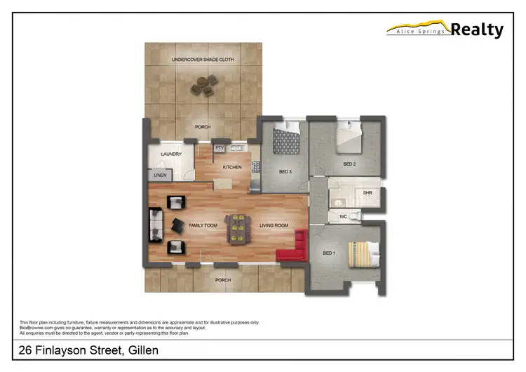 Floorplan of Homely house listing, 26 Finlayson Street, Gillen NT 870