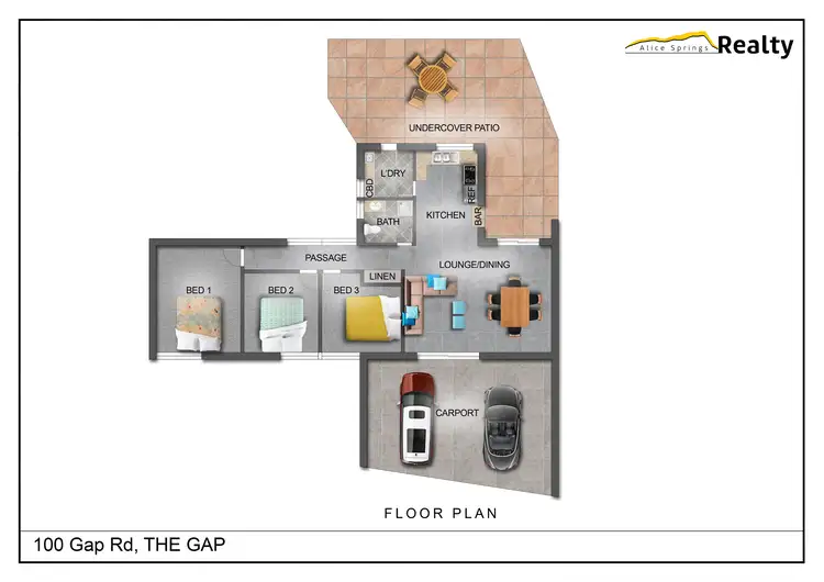 Floorplan of Homely house listing, 100 Gap Road, The Gap NT 870
