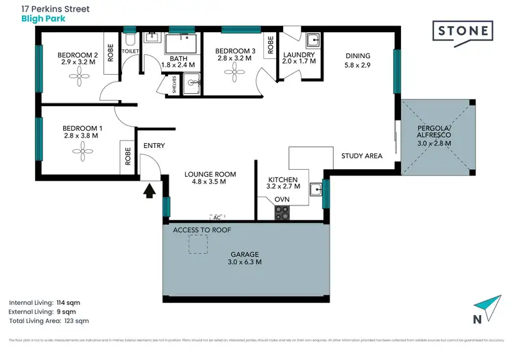 Floorplan of Homely house listing, 17 Perkins Drive, Bligh Park NSW 2756