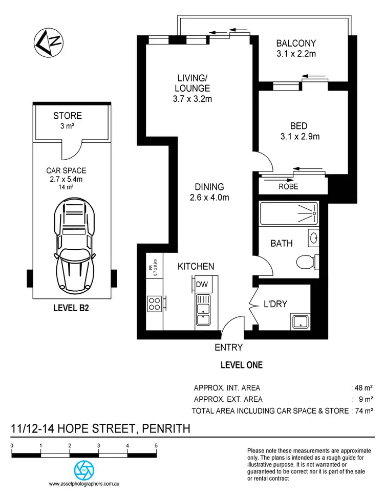 Floorplan of Homely apartment listing, 11/12-14 Hope Street, Penrith NSW 2750