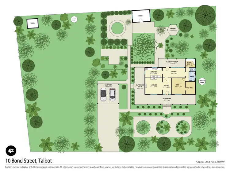 Floorplan of Homely house listing, 10 Bond Street, Talbot VIC 3371