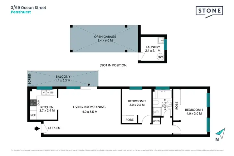Floorplan of Homely apartment listing, 3/69 Ocean Street, Penshurst NSW 2222