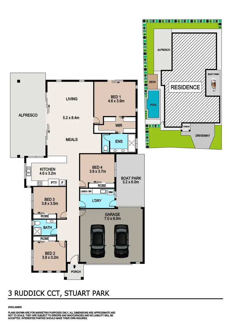 Floorplan of Homely house listing, 3 Ruddick Circuit, Stuart Park NT 820