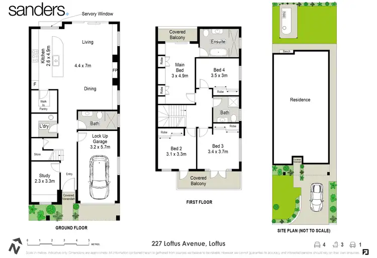 Floorplan of Homely semi-detached listing, 227 Loftus Avenue, Loftus NSW 2232