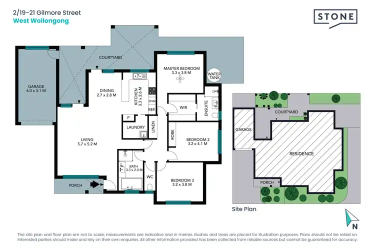 Floorplan of Homely villa listing, 2/19-21 Gilmore Street, West Wollongong NSW 2500