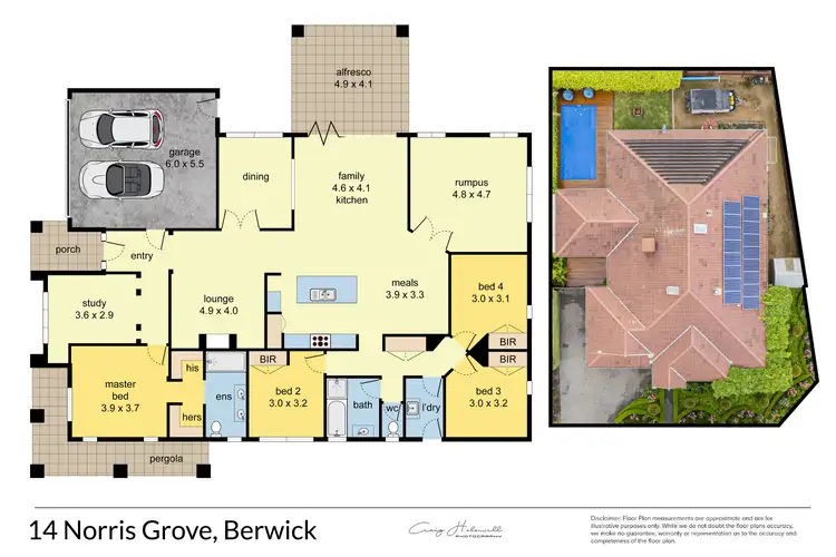 Floorplan of Homely house listing, 14 Norris Grove, Berwick VIC 3806