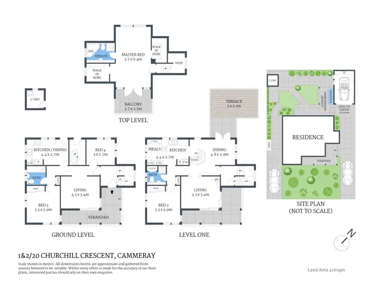 Floorplan of Homely house listing, 1&2/20 Churchill Crescent, Cammeray NSW 2062