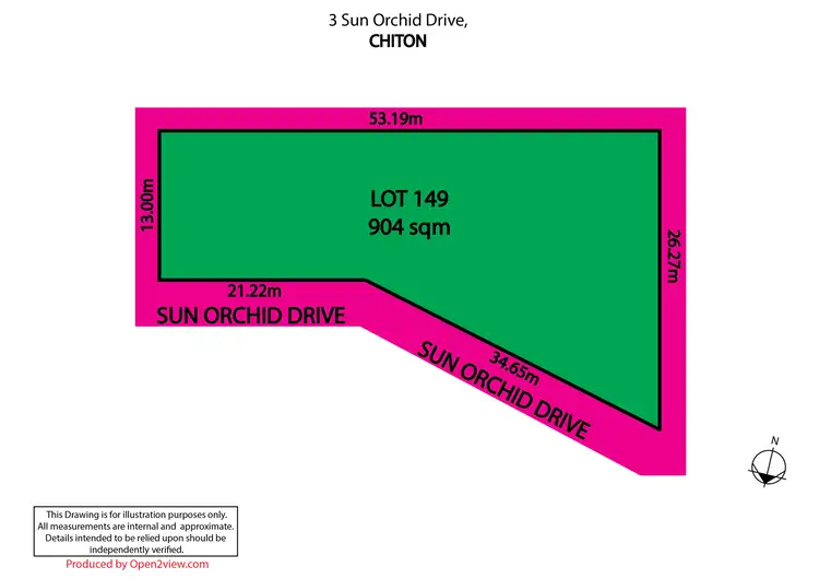 Floorplan of Homely land listing, 3 Sun Orchid Drive, Chiton SA 5211