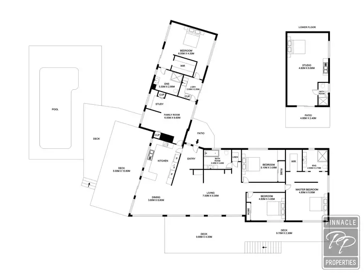 Floorplan of Homely rural property listing, 2427 Moggill Road, Pinjarra Hills QLD 4069