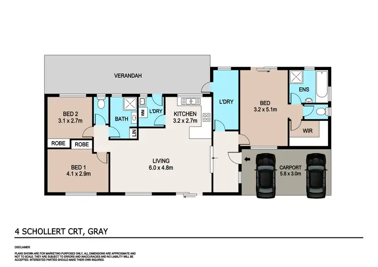 Floorplan of Homely house listing, 4 Schollert Court, Gray NT 830