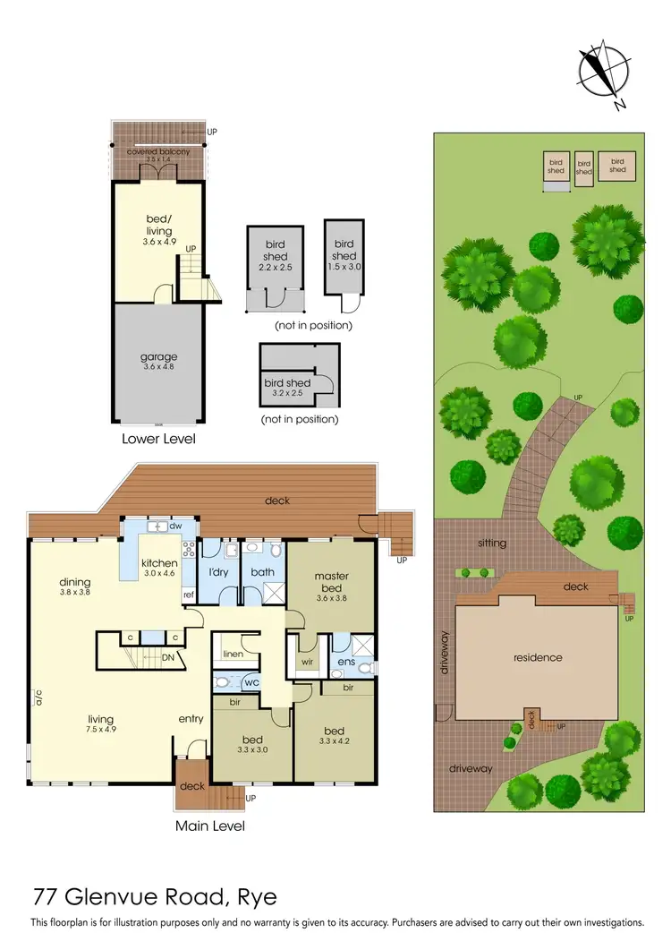 Floorplan of Homely house listing, 77 Glenvue Road, Rye VIC 3941