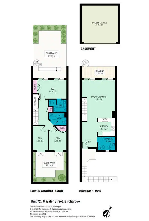 Floorplan of Homely apartment listing, 72/8 Water Street, Birchgrove NSW 2041