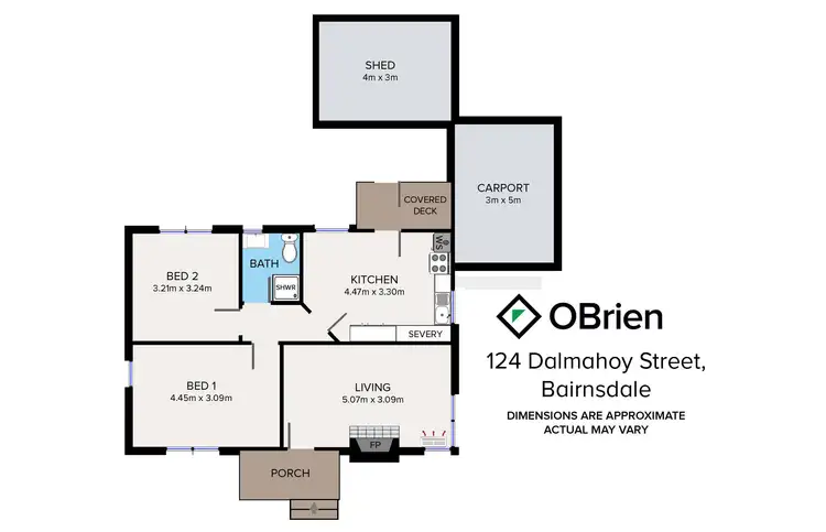 Floorplan of Homely house listing, 124 Dalmahoy Street, Bairnsdale VIC 3875