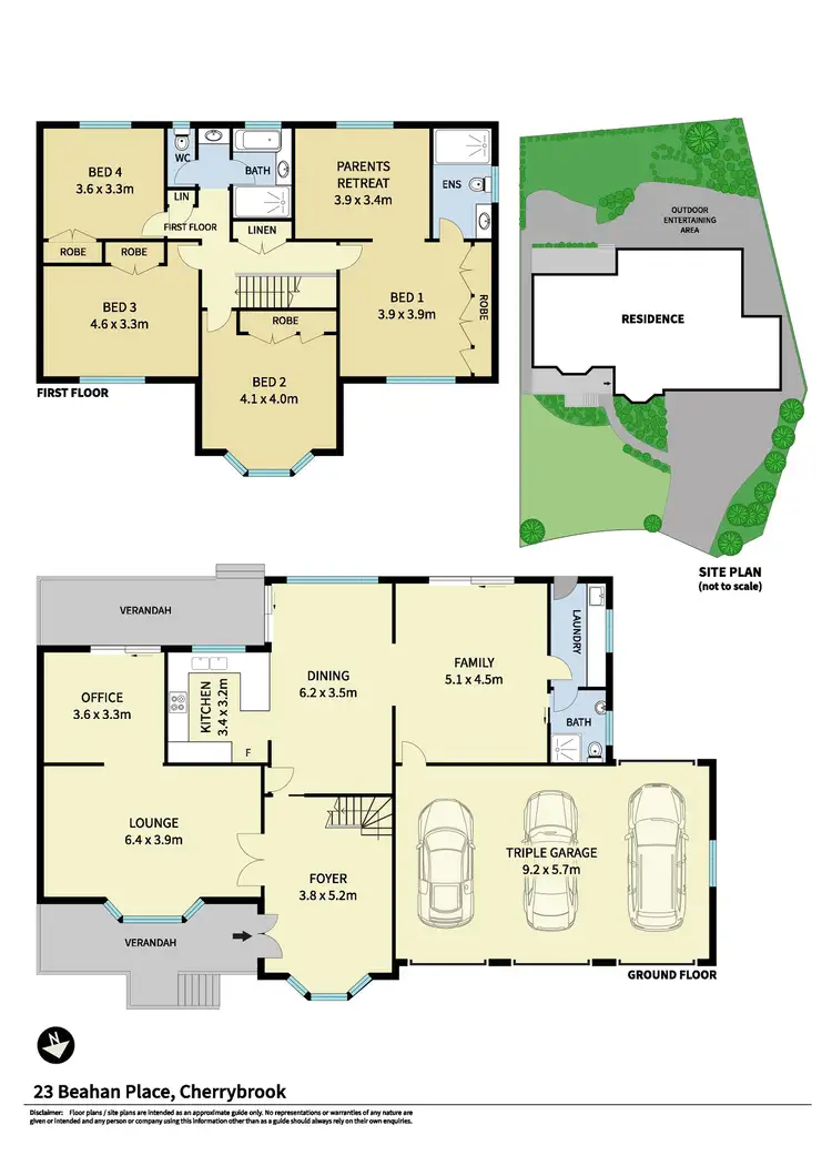Floorplan of Homely house listing, 23 Beahan Place, Cherrybrook NSW 2126