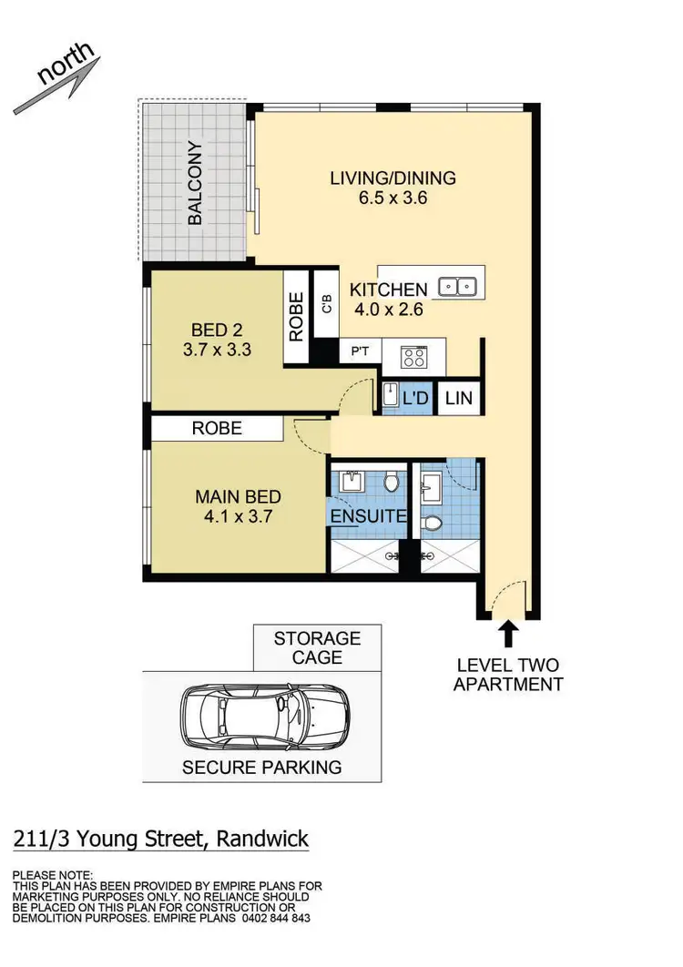 Floorplan of Homely apartment listing, 211/3 Young Street, Randwick NSW 2031