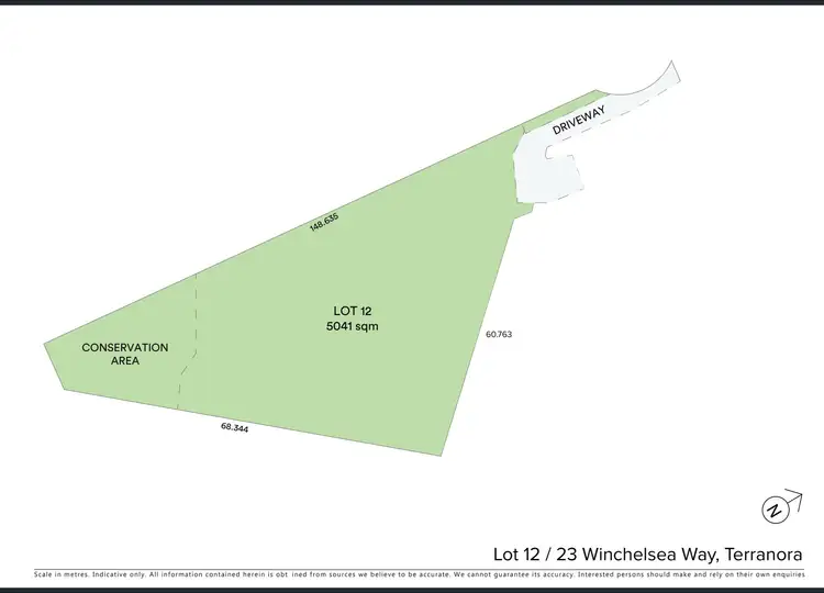 Floorplan of Homely land listing, 23 Winchelsea Way, Terranora NSW 2486