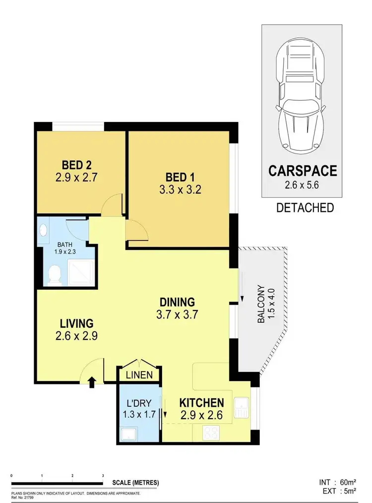 Floorplan of Homely apartment listing, Unit 5/6 - 12 Hindmarsh Avenue, North Wollongong NSW 2500