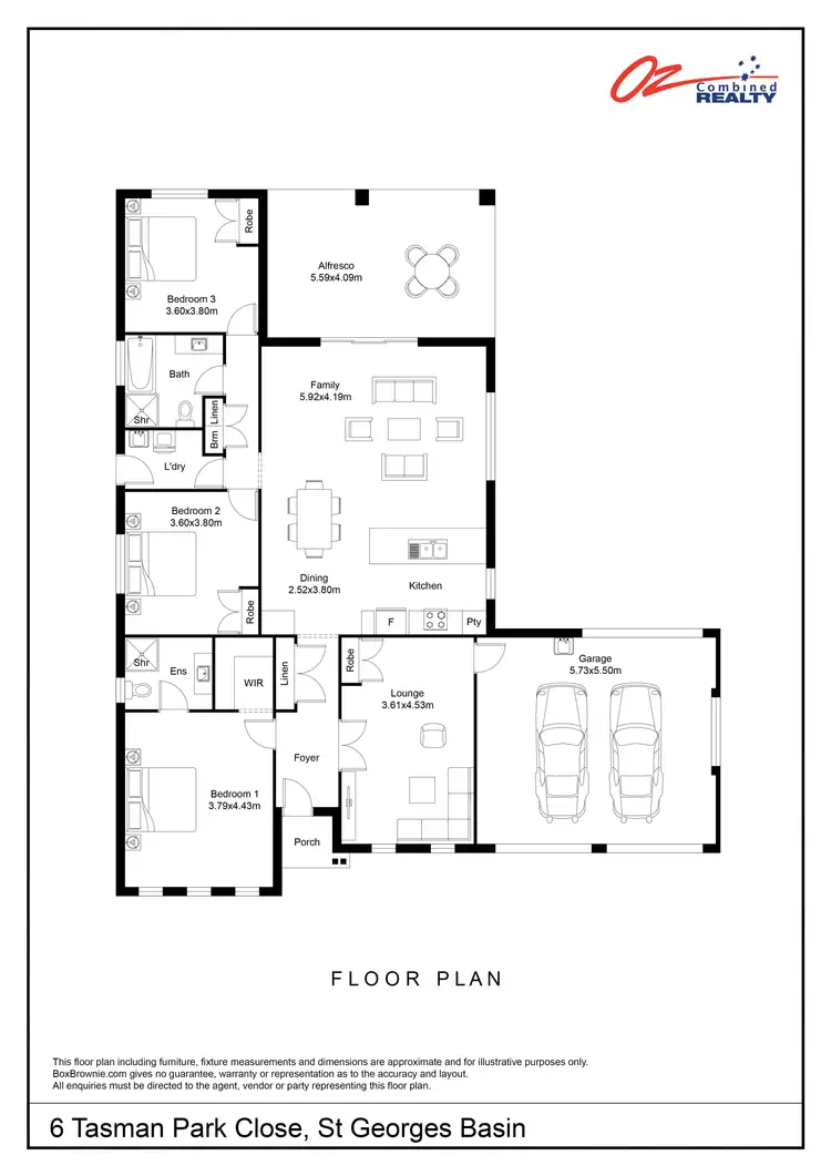 Floorplan of Homely house listing, 6 Tasman Park Close, St Georges Basin NSW 2540