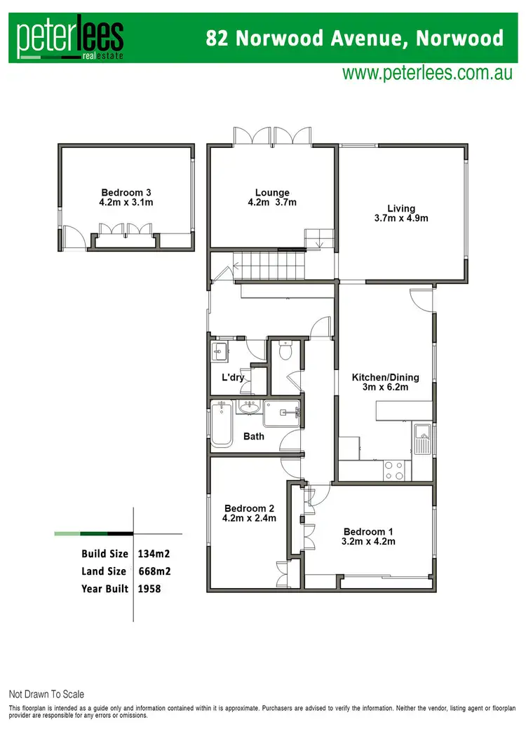 Floorplan of Homely house listing, 82 Norwood Avenue, Norwood TAS 7250