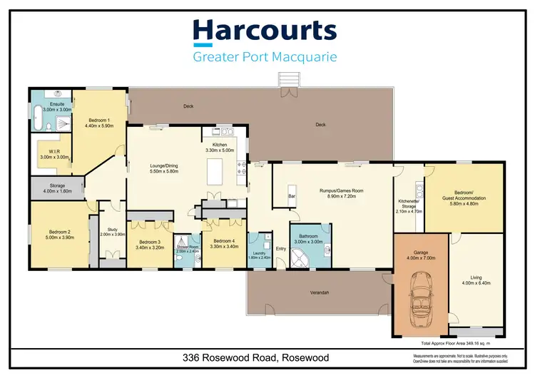 Floorplan of Homely rural property listing, 336 Rosewood Road, Wauchope NSW 2446