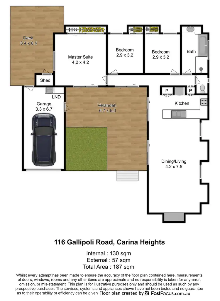 Floorplan of Homely house listing, 116 Gallipoli Road, Carina Heights QLD 4152
