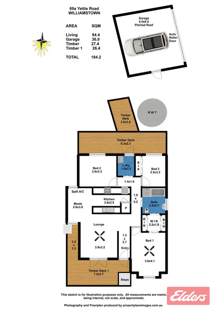 Floorplan of Homely house listing, 69A Yettie Road, Williamstown SA 5351
