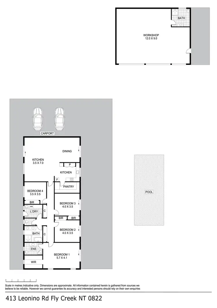 Floorplan of Homely house listing, 413 Leonino Road, Fly Creek NT 822