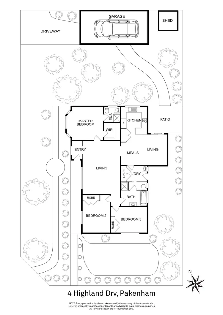 Floorplan of Homely house listing, 4 Highland Drive, Pakenham VIC 3810