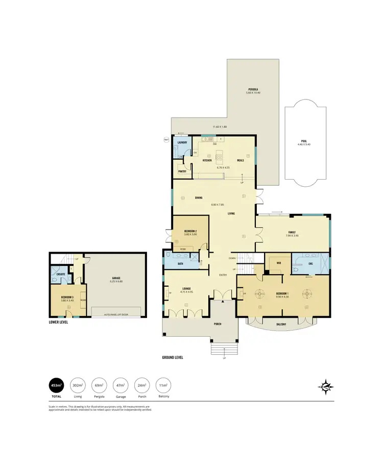 Floorplan of Homely house listing, 1 Ashcroft Court, Hallett Cove SA 5158