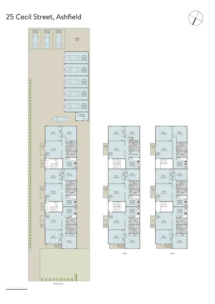 Floorplan of Homely block of units listing, 25 Cecil Street, Ashfield NSW 2131