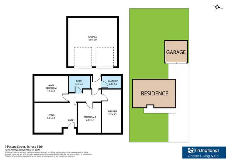 Floorplan of Homely house listing, 7 Pascoe Street, Echuca VIC 3564